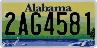 AL license plate 2AG4581