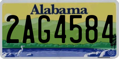 AL license plate 2AG4584