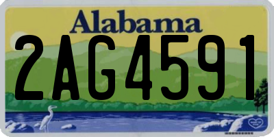 AL license plate 2AG4591