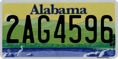 AL license plate 2AG4596