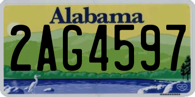 AL license plate 2AG4597