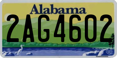 AL license plate 2AG4602