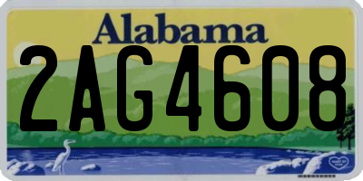 AL license plate 2AG4608