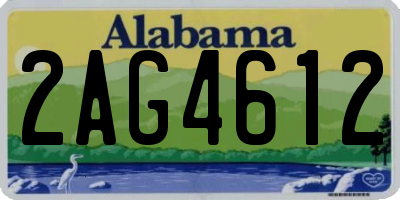 AL license plate 2AG4612