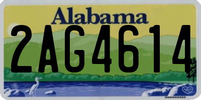 AL license plate 2AG4614