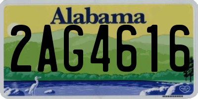 AL license plate 2AG4616