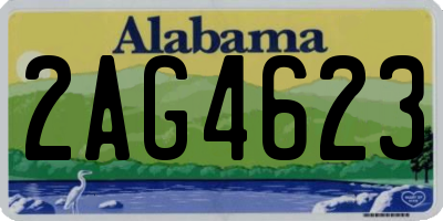 AL license plate 2AG4623