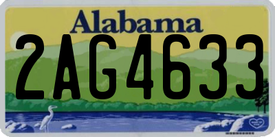 AL license plate 2AG4633