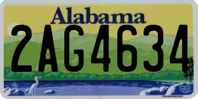 AL license plate 2AG4634