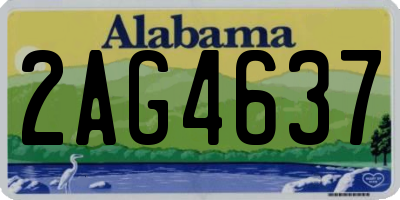 AL license plate 2AG4637