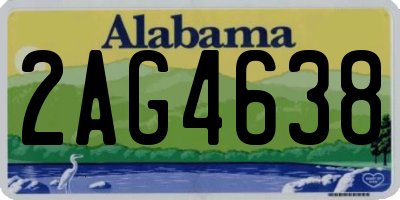 AL license plate 2AG4638