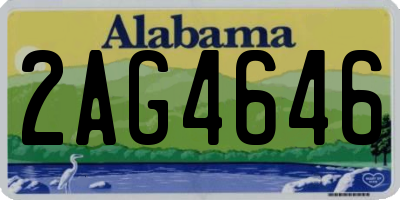 AL license plate 2AG4646