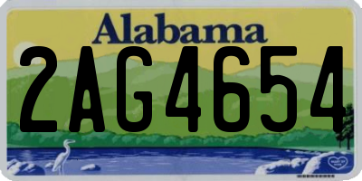 AL license plate 2AG4654