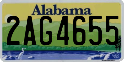 AL license plate 2AG4655
