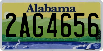 AL license plate 2AG4656