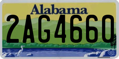 AL license plate 2AG4660