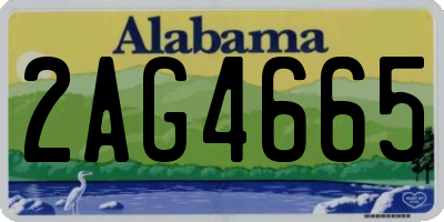 AL license plate 2AG4665