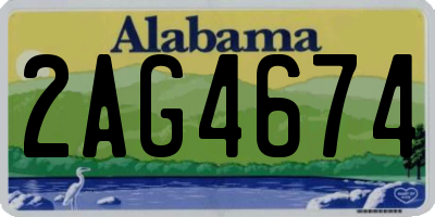 AL license plate 2AG4674