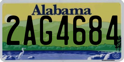 AL license plate 2AG4684