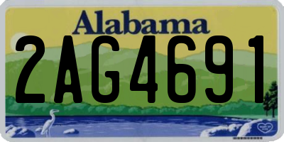 AL license plate 2AG4691