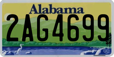 AL license plate 2AG4699