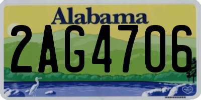 AL license plate 2AG4706