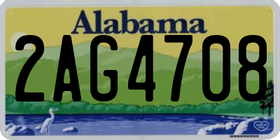 AL license plate 2AG4708