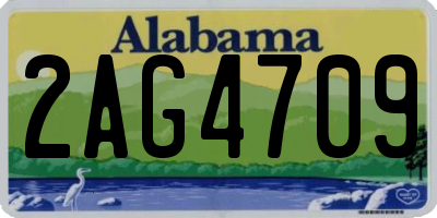 AL license plate 2AG4709