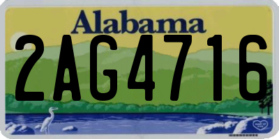 AL license plate 2AG4716