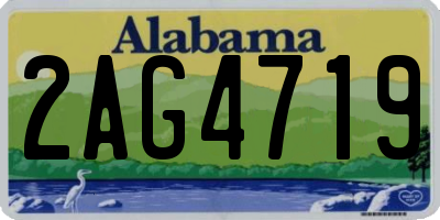 AL license plate 2AG4719
