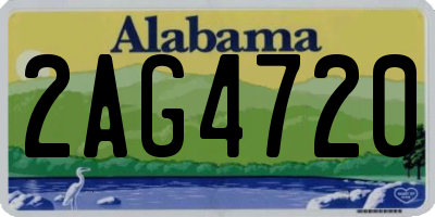 AL license plate 2AG4720
