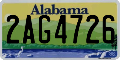 AL license plate 2AG4726