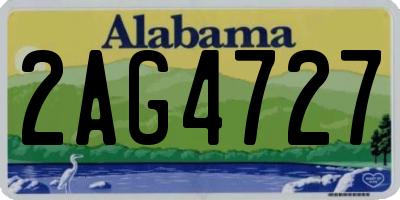 AL license plate 2AG4727