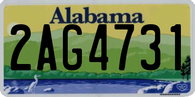 AL license plate 2AG4731
