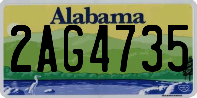 AL license plate 2AG4735