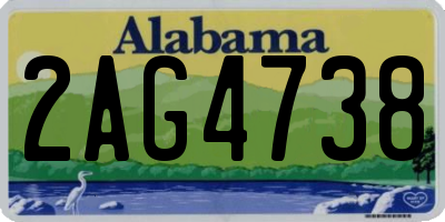 AL license plate 2AG4738