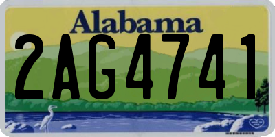 AL license plate 2AG4741