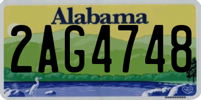 AL license plate 2AG4748