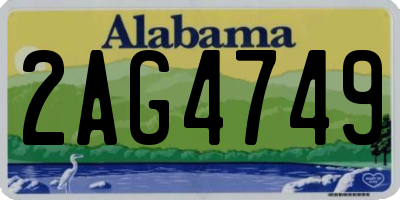 AL license plate 2AG4749