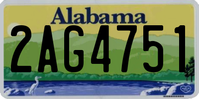 AL license plate 2AG4751