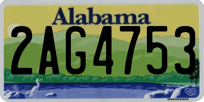 AL license plate 2AG4753