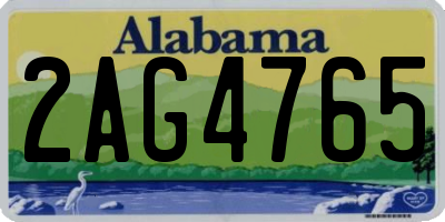 AL license plate 2AG4765