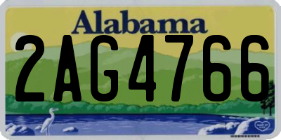 AL license plate 2AG4766