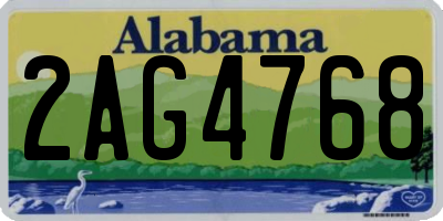 AL license plate 2AG4768
