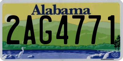AL license plate 2AG4771