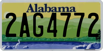 AL license plate 2AG4772