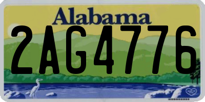 AL license plate 2AG4776