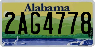 AL license plate 2AG4778