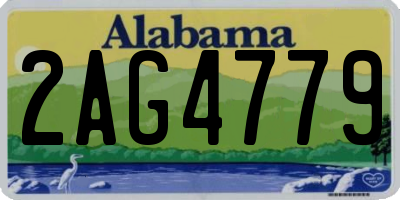 AL license plate 2AG4779