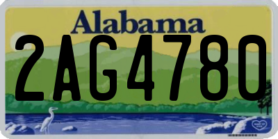 AL license plate 2AG4780